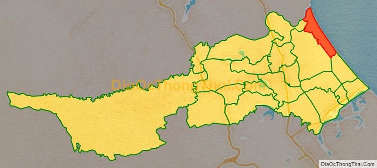 Bản đồ vị trí và địa giới hành chính Xã Trung Giang, huyện Gio Linh