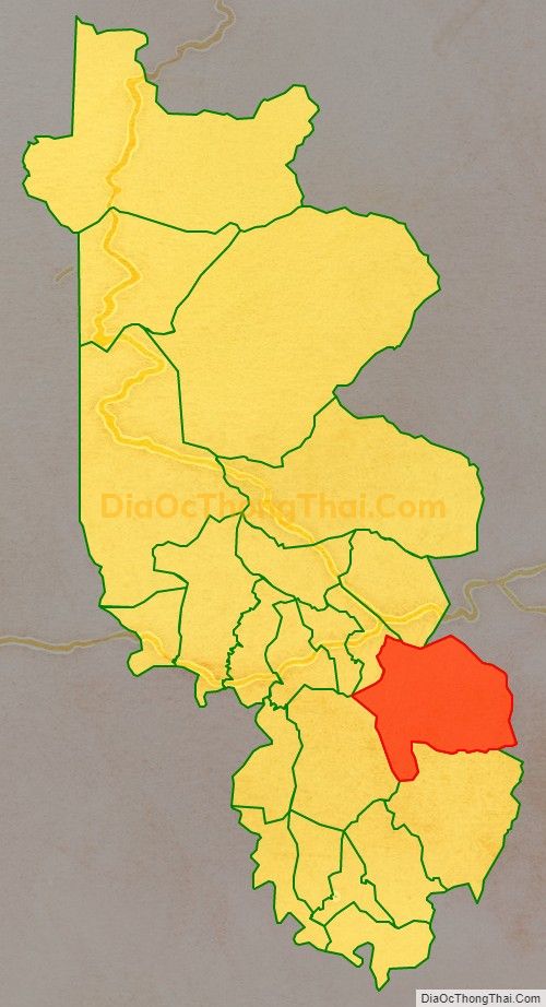 Bản đồ vị trí và địa giới hành chính Xã Húc, huyện Hướng Hóa