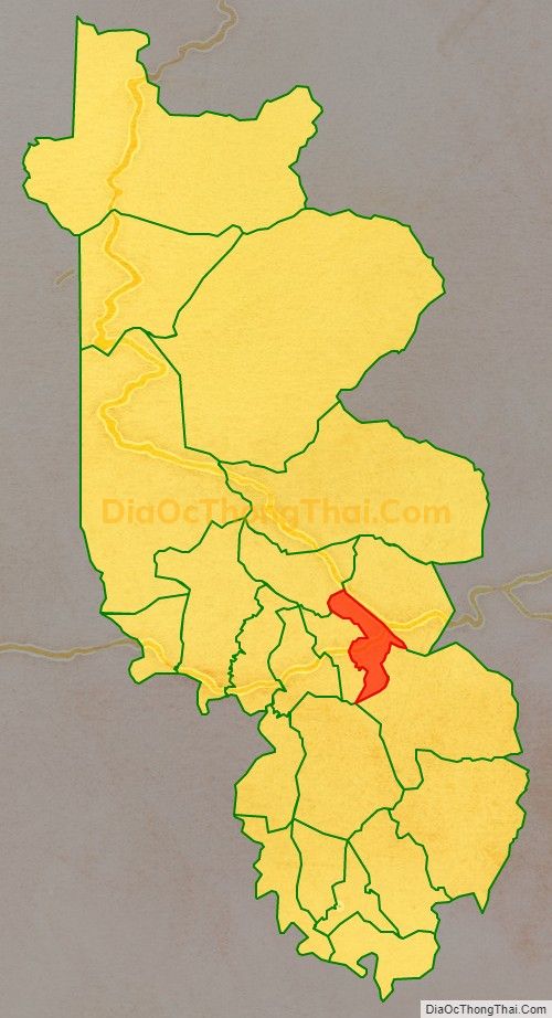 Bản đồ vị trí và địa giới hành chính Thị trấn Khe Sanh, huyện Hướng Hóa