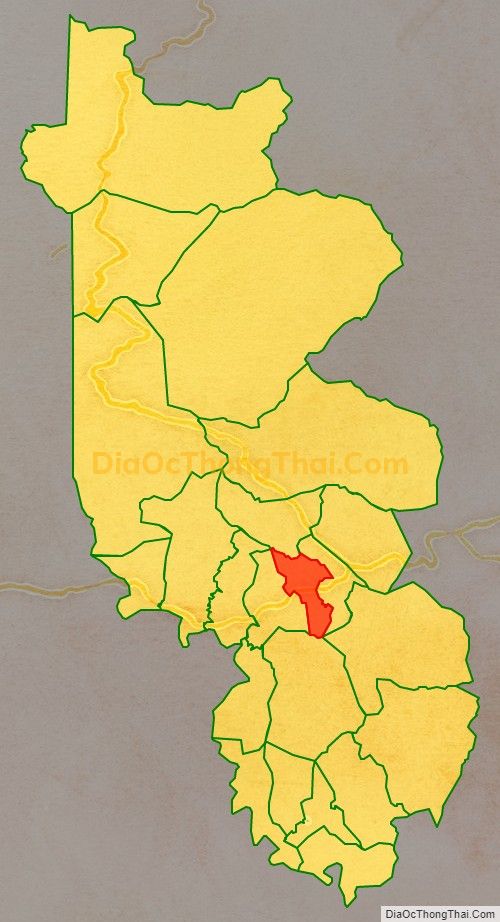 Bản đồ vị trí và địa giới hành chính Xã Tân Liên, huyện Hướng Hóa