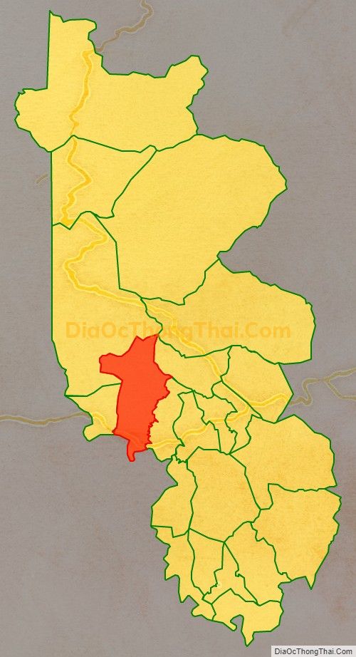 Bản đồ vị trí và địa giới hành chính Xã Tân Thành, huyện Hướng Hóa