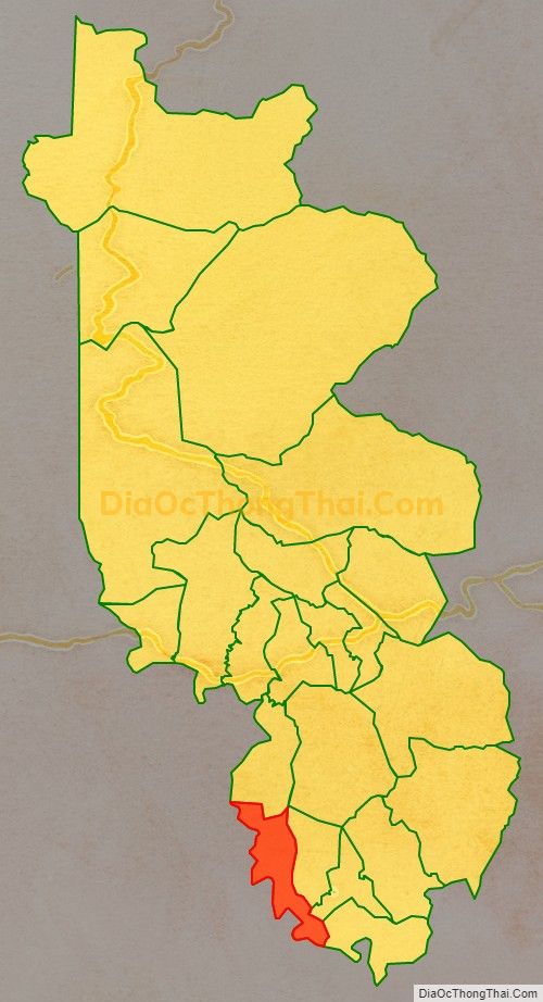 Bản đồ vị trí và địa giới hành chính Xã Thanh, huyện Hướng Hóa