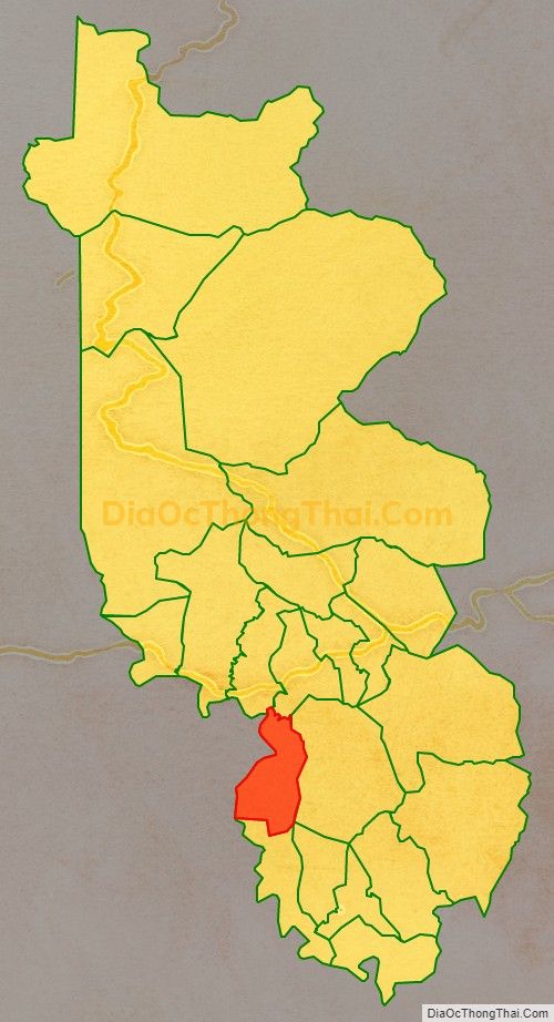 Bản đồ vị trí và địa giới hành chính Xã Thuận, huyện Hướng Hóa