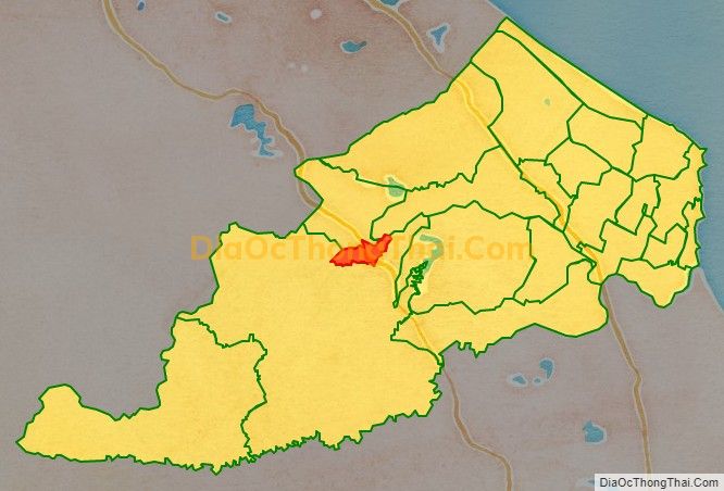 Bản đồ vị trí và địa giới hành chính Thị trấn Bến Quan, huyện Vĩnh Linh