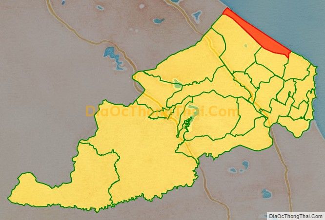 Bản đồ vị trí và địa giới hành chính Xã Vĩnh Thái, huyện Vĩnh Linh