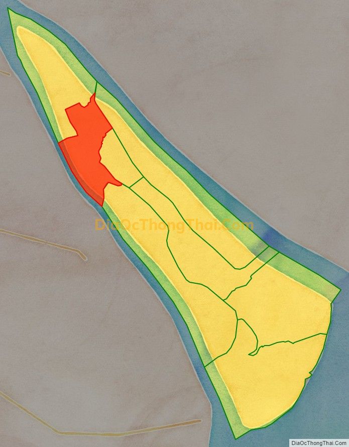 Bản đồ vị trí và địa giới hành chính Xã An Thạnh Tây, huyện Cù Lao Dung