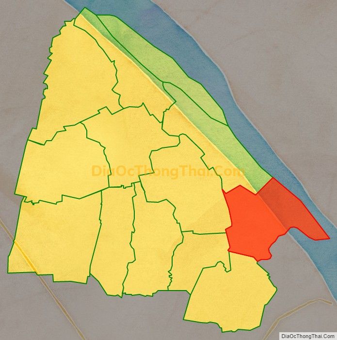 Bản đồ vị trí và địa giới hành chính Xã Nhơn Mỹ, huyện Kế Sách