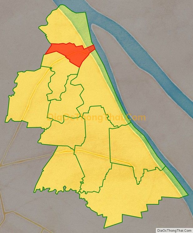 Bản đồ vị trí và địa giới hành chính Thị trấn Đại Ngãi, huyện Long Phú