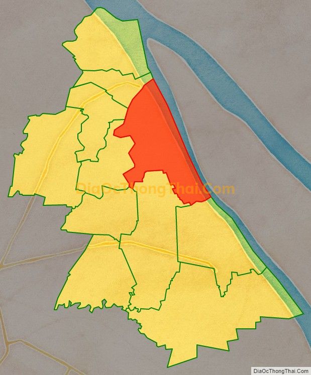 Bản đồ vị trí và địa giới hành chính Xã Long Đức, huyện Long Phú