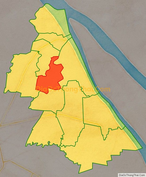 Bản đồ vị trí và địa giới hành chính Xã Phú Hữu, huyện Long Phú
