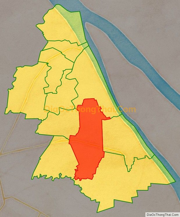 Bản đồ vị trí và địa giới hành chính Xã Tân Hưng, huyện Long Phú