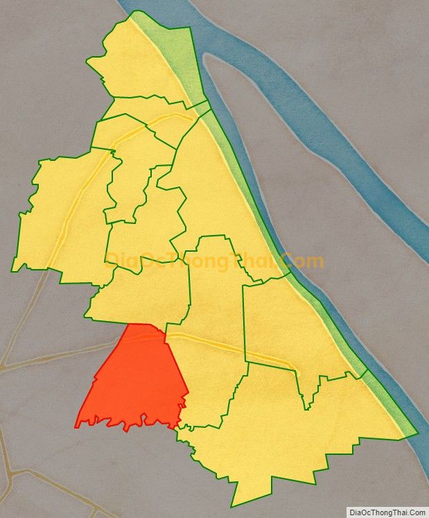 Bản đồ vị trí và địa giới hành chính Xã Tân Thạnh, huyện Long Phú