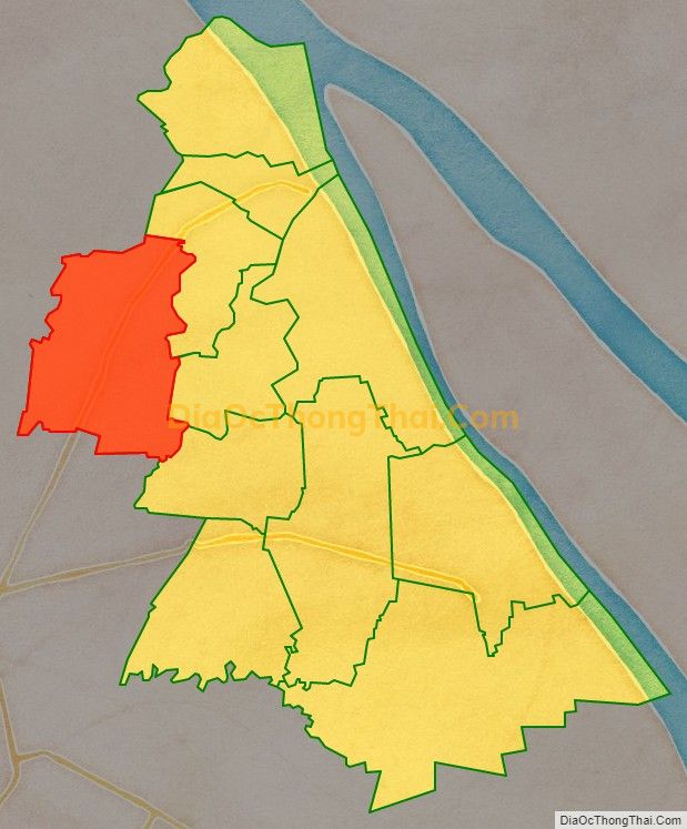Bản đồ vị trí và địa giới hành chính Xã Trường Khánh, huyện Long Phú