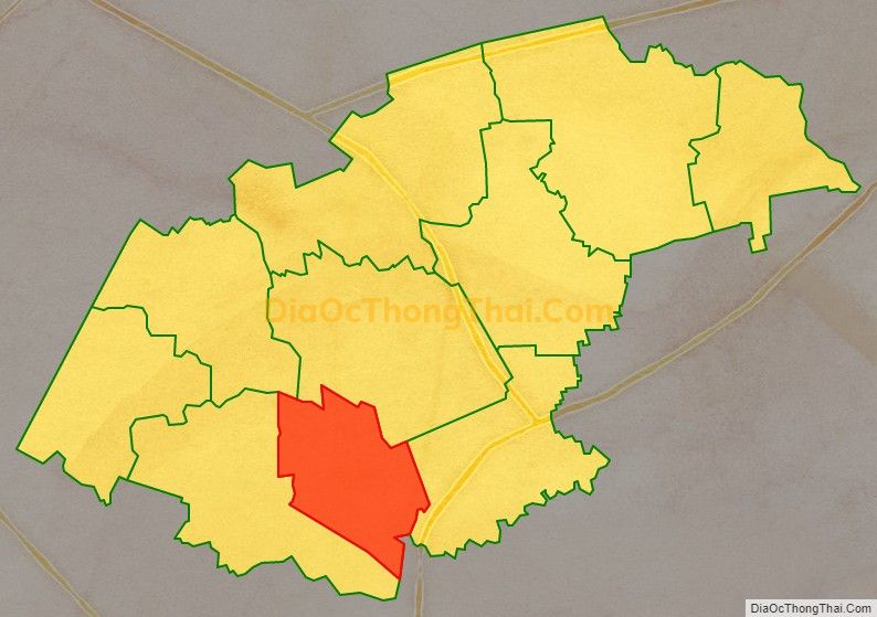 Bản đồ vị trí và địa giới hành chính Thị trấn Hưng Lợi, huyện Thạnh Trị