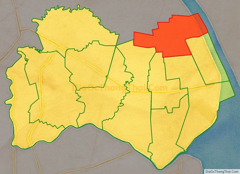 Bản đồ vị trí và địa giới hành chính Xã Đại Ân 2, huyện Trần Đề