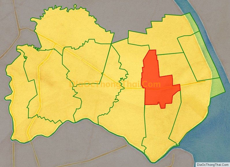Bản đồ vị trí và địa giới hành chính Thị trấn Lịch Hội Thượng, huyện Trần Đề