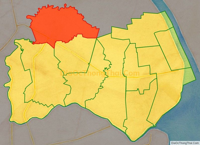 Bản đồ vị trí và địa giới hành chính Xã Tài Văn, huyện Trần Đề