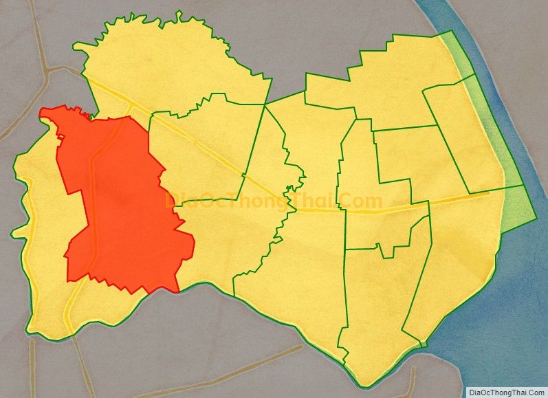 Bản đồ vị trí và địa giới hành chính Xã Thạnh Thới An, huyện Trần Đề