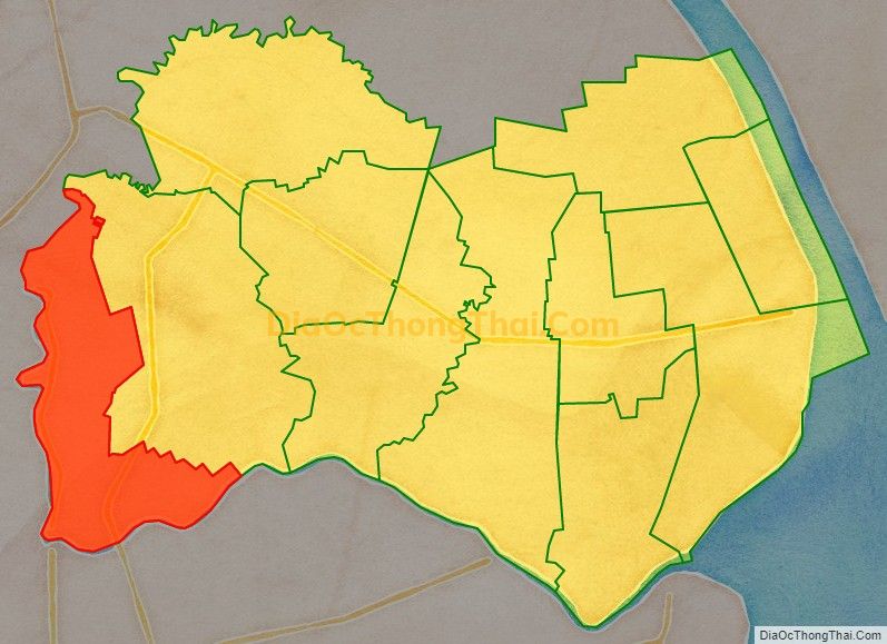 Bản đồ vị trí và địa giới hành chính Xã Thạnh Thới Thuận, huyện Trần Đề