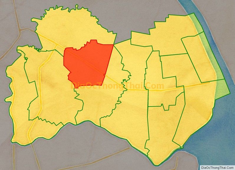 Bản đồ vị trí và địa giới hành chính Xã Viên An, huyện Trần Đề