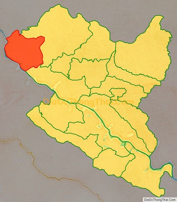Bản đồ vị trí và địa giới hành chính Xã Pắc Ngà, huyện Bắc Yên