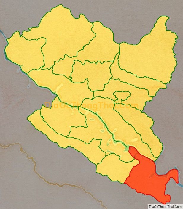 Bản đồ vị trí và địa giới hành chính Xã Chiềng Sại, huyện Bắc Yên