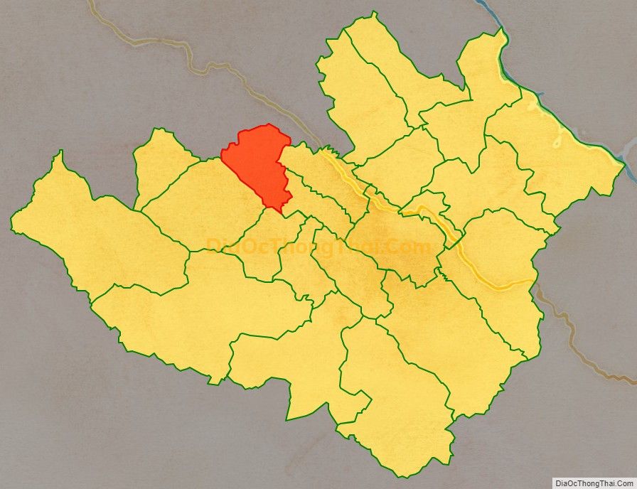 Bản đồ vị trí và địa giới hành chính Xã Chiềng Ban, huyện Mai Sơn