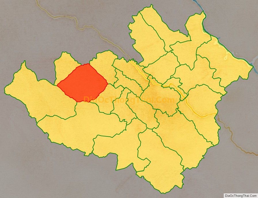 Bản đồ vị trí và địa giới hành chính Xã Chiềng Chung, huyện Mai Sơn