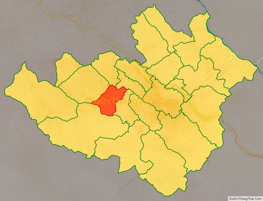 Bản đồ vị trí và địa giới hành chính Xã Chiềng Dong, huyện Mai Sơn