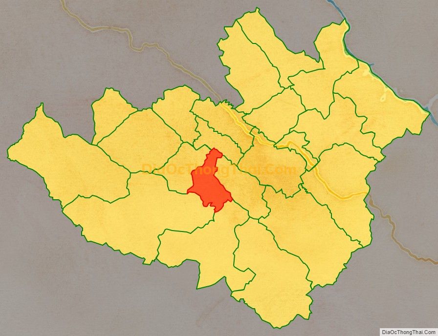 Bản đồ vị trí và địa giới hành chính Xã Chiềng Kheo, huyện Mai Sơn