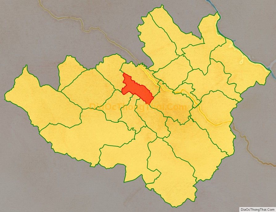 Bản đồ vị trí và địa giới hành chính Xã Chiềng Mai, huyện Mai Sơn