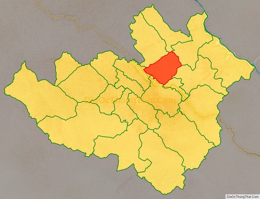 Bản đồ vị trí và địa giới hành chính Xã Mường Bon, huyện Mai Sơn