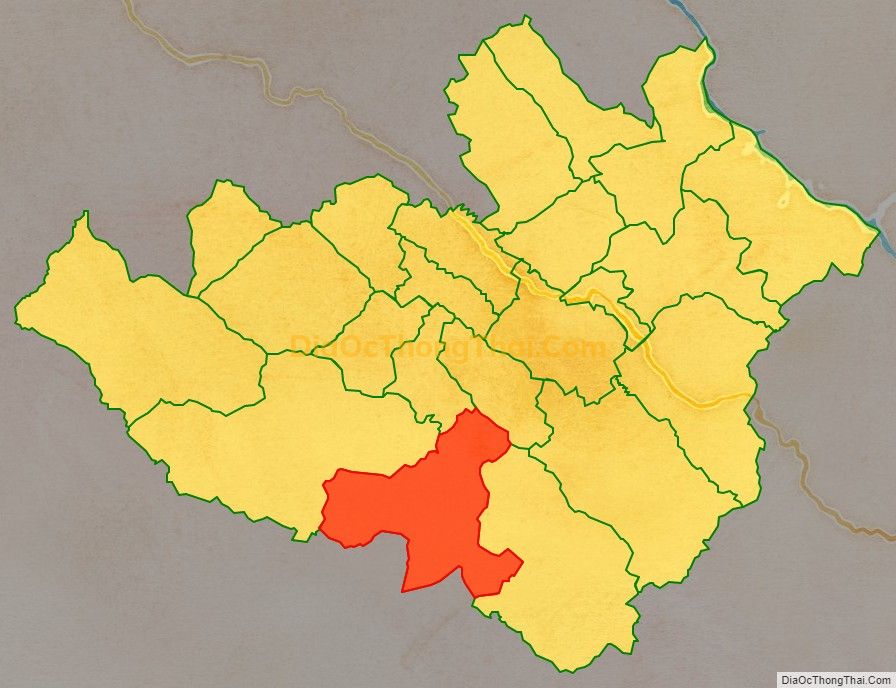 Bản đồ vị trí và địa giới hành chính Xã Nà Ớt, huyện Mai Sơn