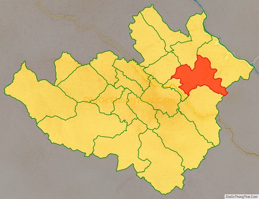 Bản đồ vị trí và địa giới hành chính Xã Nà Bó, huyện Mai Sơn