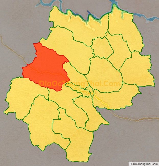 Bản đồ vị trí và địa giới hành chính Xã Chiềng Hắc, huyện Mộc Châu