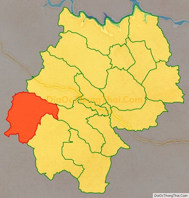 Bản đồ vị trí và địa giới hành chính Xã Chiềng Khừa, huyện Mộc Châu
