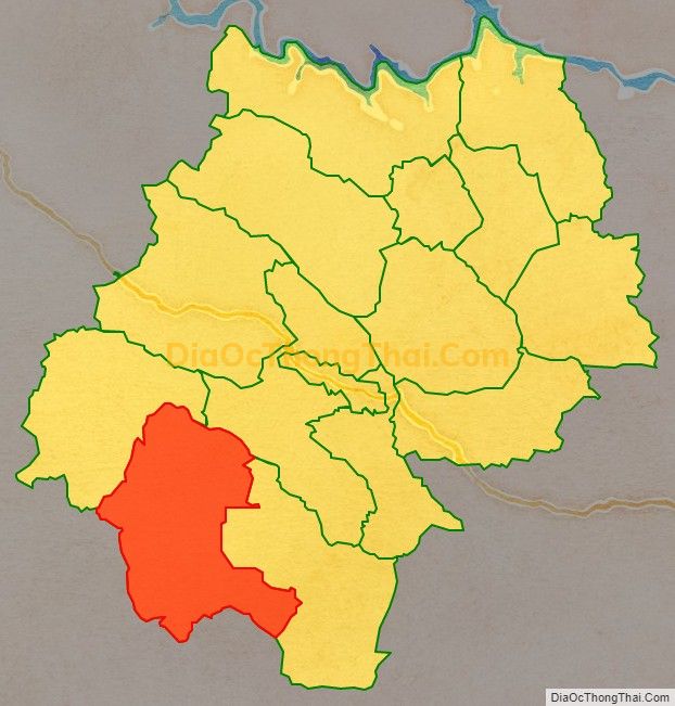 Bản đồ vị trí và địa giới hành chính Xã Lóng Sập, huyện Mộc Châu
