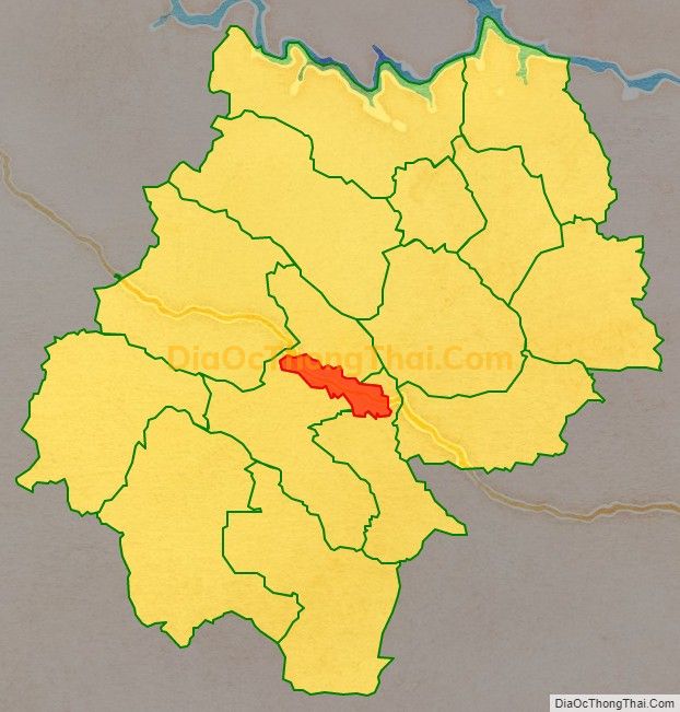 Bản đồ vị trí và địa giới hành chính Thị trấn Mộc Châu, huyện Mộc Châu