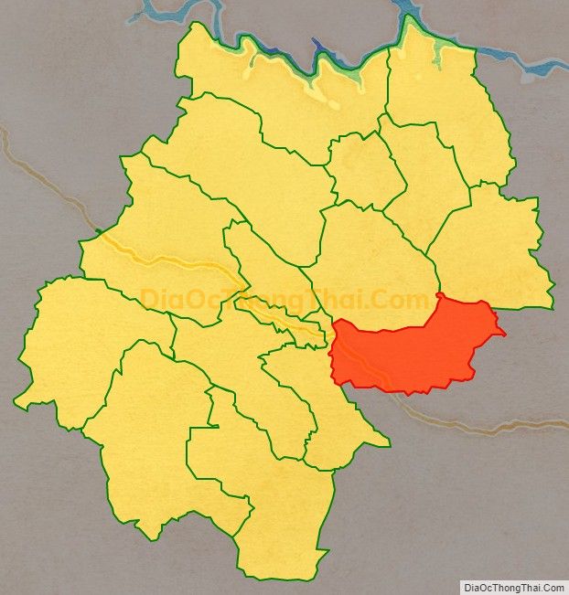 Bản đồ vị trí và địa giới hành chính Xã Phiêng Luông, huyện Mộc Châu