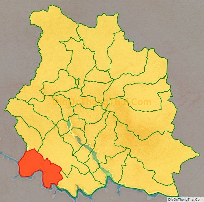 Bản đồ vị trí và địa giới hành chính Xã Đá Đỏ, huyện Phù Yên