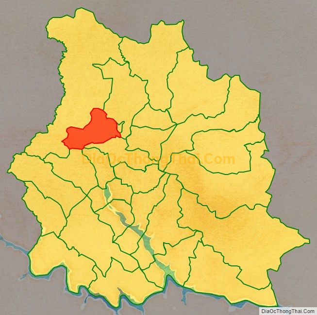 Bản đồ vị trí và địa giới hành chính Xã Huy Bắc, huyện Phù Yên