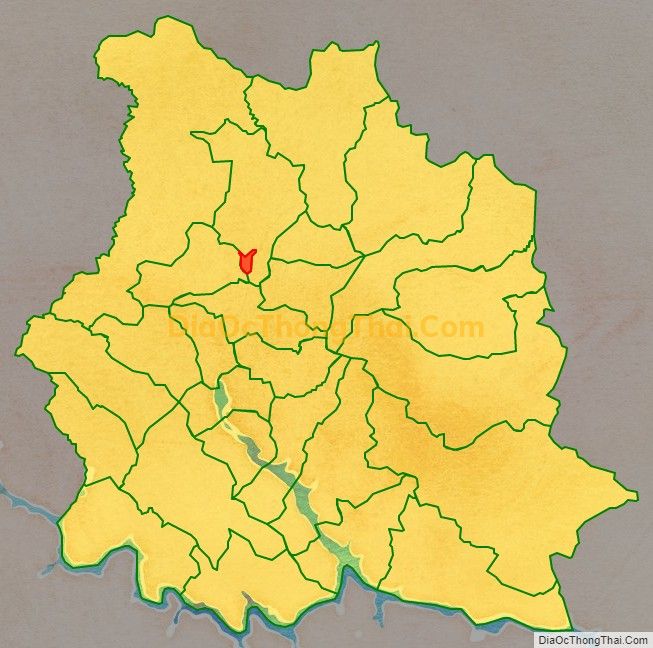Bản đồ vị trí và địa giới hành chính Thị trấn Phù Yên, huyện Phù Yên