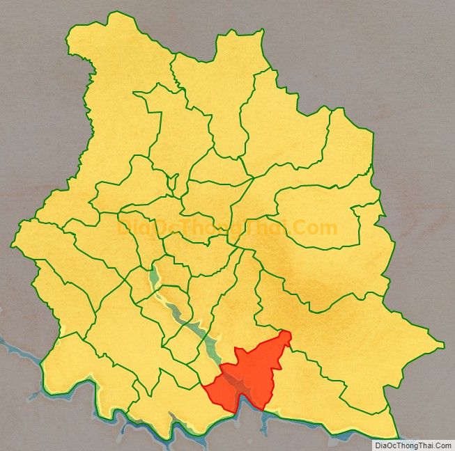 Bản đồ vị trí và địa giới hành chính Xã Tân Phong, huyện Phù Yên