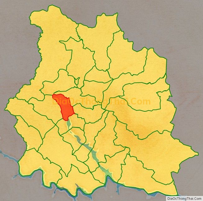 Bản đồ vị trí và địa giới hành chính Xã Tường Phù, huyện Phù Yên