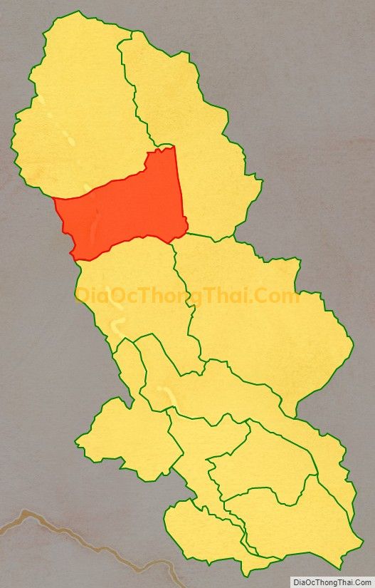 Bản đồ vị trí và địa giới hành chính Xã Mường Chiên, huyện Quỳnh Nhai