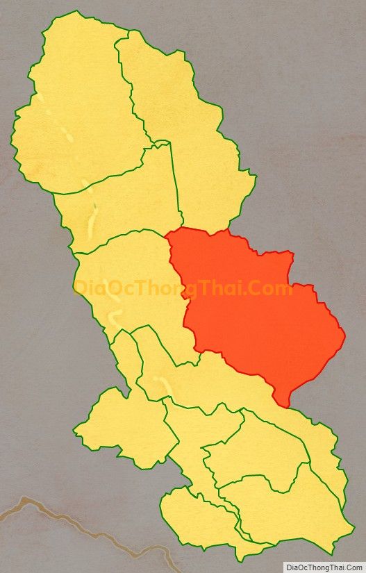 Bản đồ vị trí và địa giới hành chính Xã Mường Giôn, huyện Quỳnh Nhai
