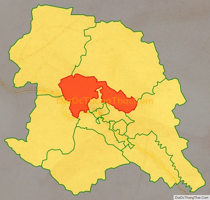 Bản đồ vị trí và địa giới hành chính Phường Chiềng An, thành phố Sơn La