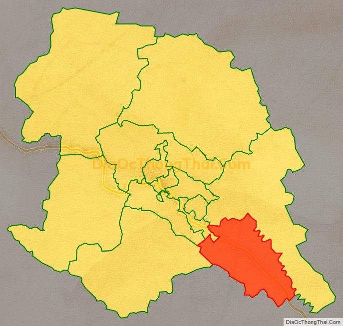 Bản đồ vị trí và địa giới hành chính Phường Chiềng Sinh, thành phố Sơn La