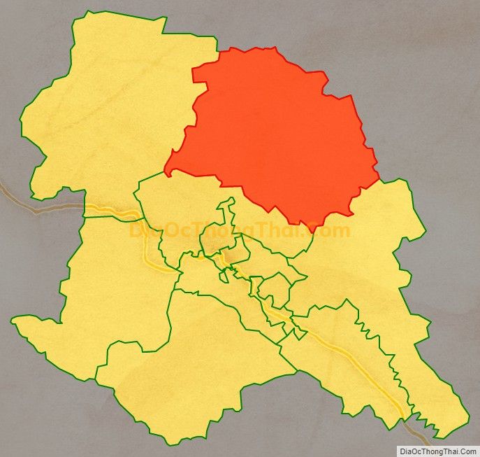 Bản đồ vị trí và địa giới hành chính Xã Chiềng Xôm, thành phố Sơn La