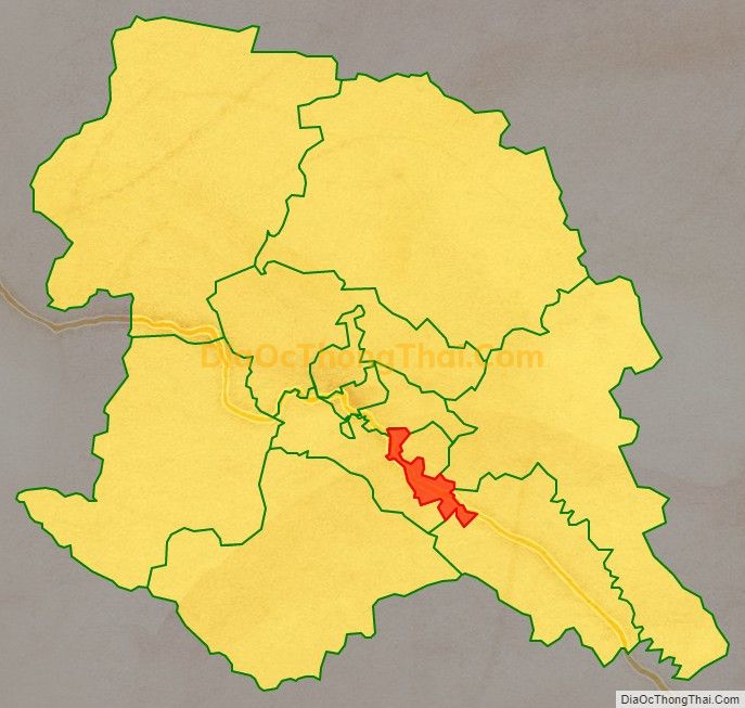 Bản đồ vị trí và địa giới hành chính Phường Quyết Tâm, thành phố Sơn La